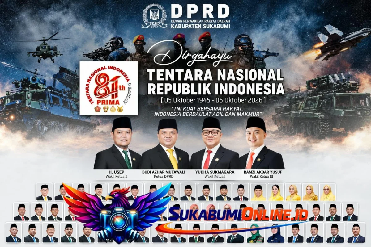 Momen HUT TNI ke-81, DPRD Sukabumi Apresiasi Sinergi TNI dan Rakyat