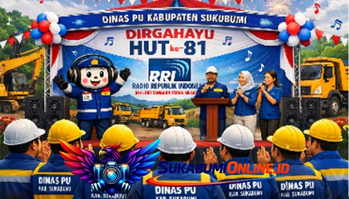Dinas PU Sukabumi Sambut HUT TNI ke-81 Kerja Bakti Perkuat Budaya Sukabumi